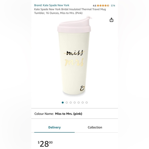 Kate spade wedding bundle! Bangle and Ms to Mrs insulated thermal travel mug - Picture 10 of 10